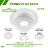 Shimeyao 12 Pcs Retrofit Recessed Fire Sprinkler Escutcheon 1/2" IPS