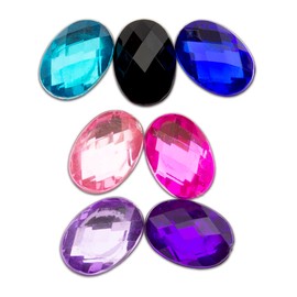 Summer-Ray Oval Rhinestones 14mm x 10mm Assorted Colour 300pcs Rhinestones Value Pack