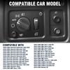 JIANGGAI Headlight Switches, Light Dimmer Switch Compatible with Silverado 2003-2007,