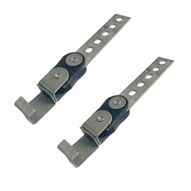 Elifecenter Heavy Duty Open End Thick Swivel Metal Bracket Style Muffler Exhaust Hangers