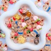 100PCS Slime Charms Cute Set Bulk Brown Kawaii Resin Charms