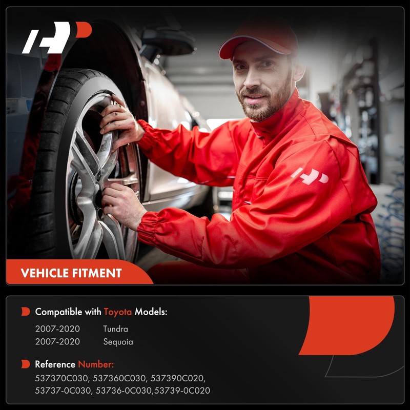 A-Premium Splash Guards Fender Liner Shields Compatible with Toyota Tundra