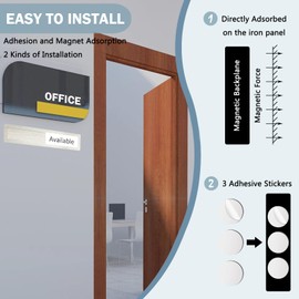 in Use or Available Sign,In Use Available Sign for Home Office Hotles Hospital Restroom, Vacant Occupied Slider Door Sign Tells Whether Room in Use or Available,7'' x 1.5'' - Stainless Steel, Grey