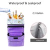 GPUSFAK Car Trash Can Foldable Garbage Bin Leakproof 2.3 Gallons