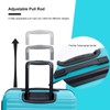 ROCKRAIN 3 Piece ABS Lightweight Luggage: 20/24/28 Inch Spinner Suitcase
