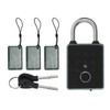 Smart Fingerprint Password Padlock Card APP Key Access Theft Proof