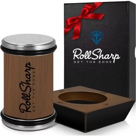 The Original RollSharp™ Rolling Knife Sharpener - Knife Sharpening Made Easy - Rolling Knife Sharpener Tool for Kitchen Knives - Knife Sharpener Kit Offers 15, 20, 18, & 22 Degree Sharpening