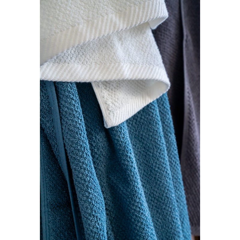 Simpli-Magic 79448 Popcorn Textured Bath Towels, 4 Pack, White