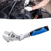Flexhead Adjustable Wrench 10 to 12in Ratcheting Spanner with Retractable
