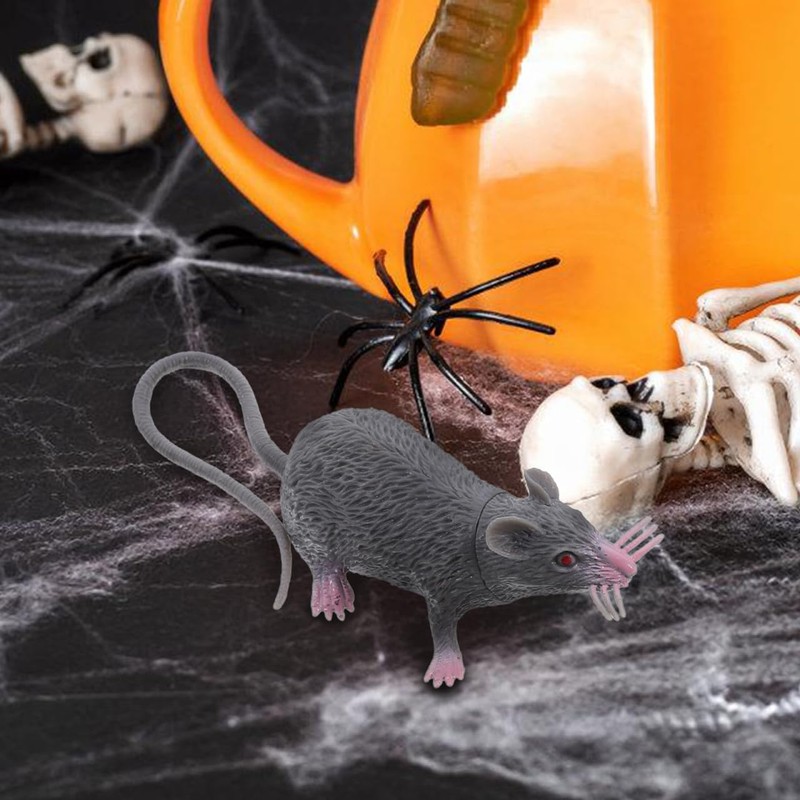 JOINPAYA 10pcs Realistic Fake Rat Mouse: Plastic Rubber Rat Mice