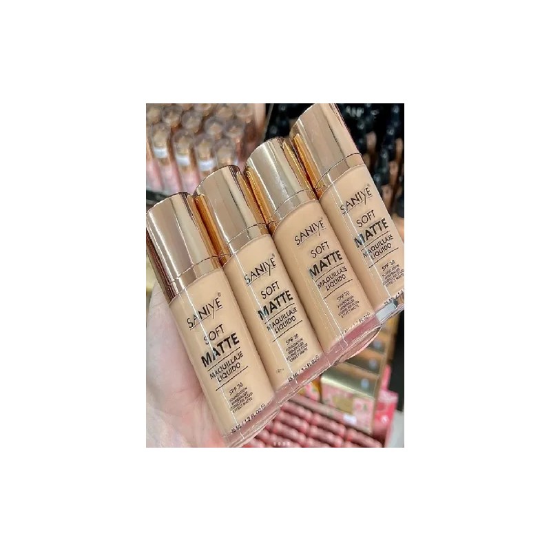 Set De Maquillaje : Base Liquida Soft Matte Spf 30