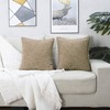 HPUK Pack of 2 Tan Throw Pillow Covers, 18x18 inch