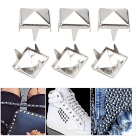 Jeffergarden Studs, Bottom Tacks, Pyramid Studs, Tacks, Parts, Pyramid, Rivet Spot, Accessories, Cloth Leather, Cotton Coat, Shoes, Hat, Jacket, Antique Punk DIY, Handmade Fabric Leather, Clothing Accessories (4mm)