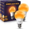 DALUXshop Amber Sleep Light Bulbs, Blue Light Blocking, A19 9W(60