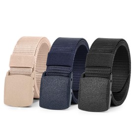 Cinturones Hombre Tácticos Paquete de 3, Cinturon Tactico Hombre Ajustables, Cinturón Táctico de Nailon, Cinturon Tactico de Estilo Militar, Cinturones Tactico Hombre para Deportes, Golf, Aire Libre