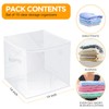 15 Pcs Clear Zippered Organizers Foldable Sweater Storage Closet Organizer