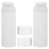 Toddmomy 2PCS Talquera Portátil Vacía 15cm Plástico Blanco