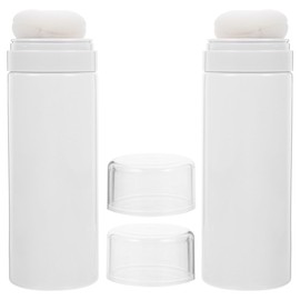 Toddmomy 2PCS Talquera Portátil Vacía 15cm Plástico Blanco                                                                                            