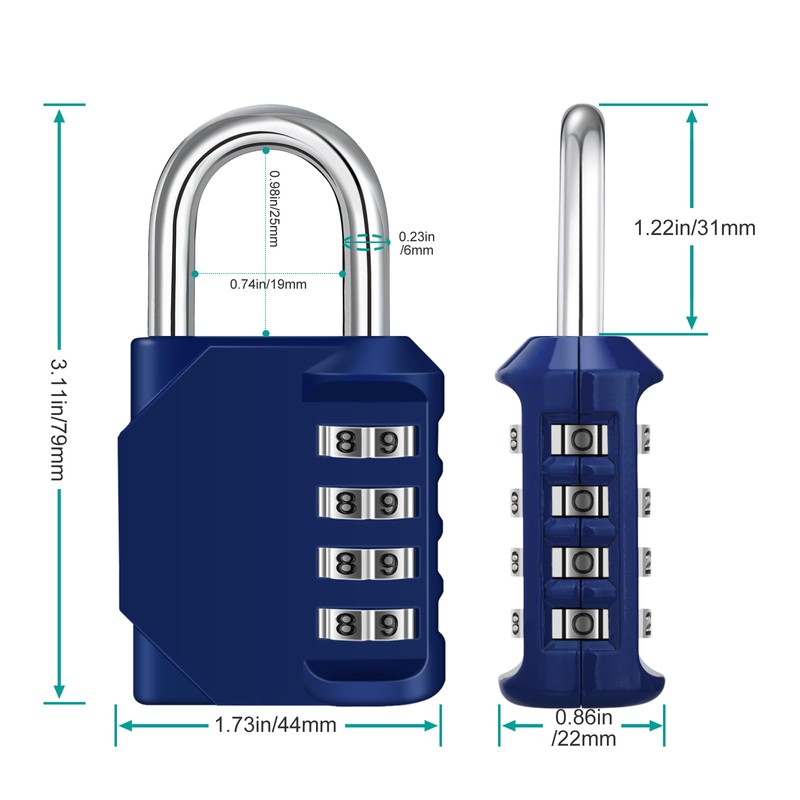 Zhege Lock Combination Code, 4 Digit Combination Lock, Locker, for
