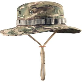 Boonie Hat Military Tactical Boonie Hats for Men Women Hunting Fishing Outdoor - Colour: Green,brown, Style: Standard