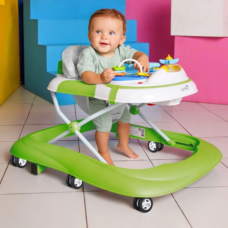 Cabilock 4Pcs Baby Walker Wheels Replacement Silent Swivel Stroller Caster