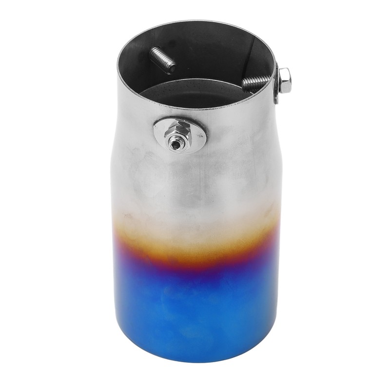 Exhaust Tip 3in Inlet 3.5in Outlet 6.4in Length Straight Edge