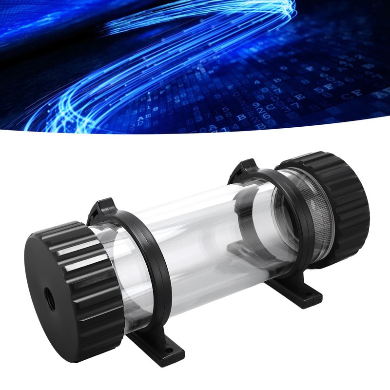 Cylindrical Water Cooling Tank PC Water Tank Built in Filtration