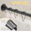Corner Shower Curtain Rod, 30"-44.3" x 30"-44.3" Adjustable L Shaped