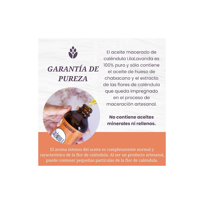 LilaLavanda – Aceite de Caléndula Macerado en Chabacano – 118