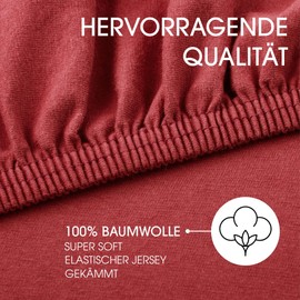 CelinaTex Lucina Jersey Fitted Sheet for Kids, Pack of 3, 60 x 120 cm - 70 x 140 cm, Ruby Red, 100% Combed Cotton, Super Soft, Elasticated, Stretch, Oeko-Tex
