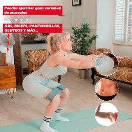 Set De 3 Ligas De Resistencia De Tela con Antideslizante Bandas Elásticas para Glúteos Piernas Y Entrenamiento Funcional Diferentes Niveles De Resiste