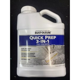 Rust-Oleum Quick Prep 3-in-1 Concrete Cleaner, Degreaser & Etch, Gallon 128 oz