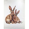 Half a Donkey A Pair of Rabbits large cotton tea