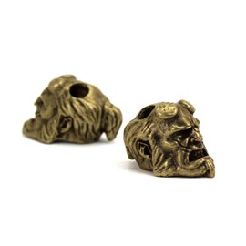 oleksandr.victory Bead Bronze Paracord Leather Lanyard Beads Hand-CAST Metal (Hellboy)