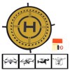 Drone FastFold Parking Apron Landing Pad with Night Light Fit