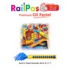 MUNGYO RailPas 12-Color Premium Oil Pastel Set - Ergonomic Triangular