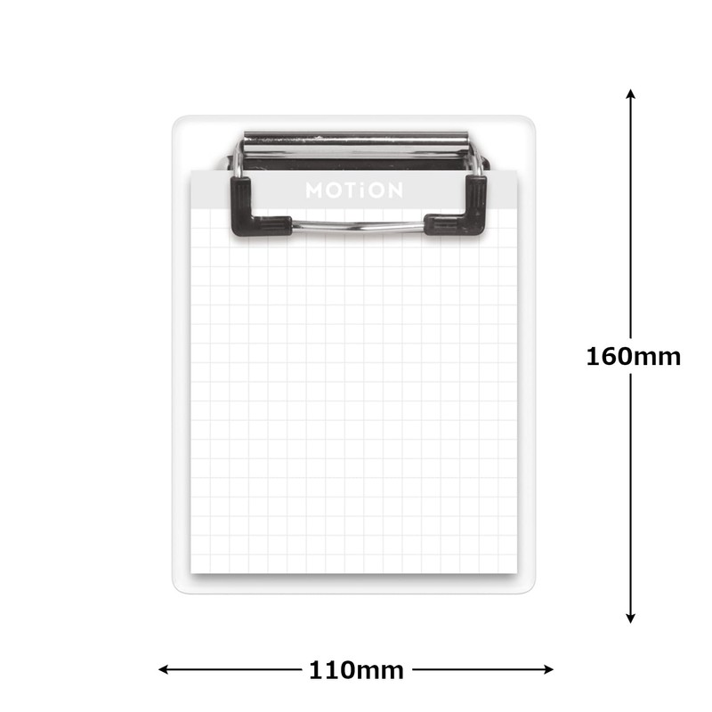 Kamio Japan 225565 MOTiON Clear Binder Memo, White
