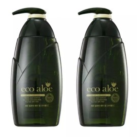 Rose 로제 에코 알로에 슈퍼홀드 헤어젤 530ml 2개 Rose Eco Aloe Super Hold Hair Gel 530ml 2pcs
