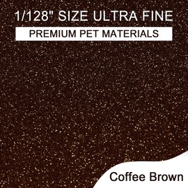 Ceya 3.8oz/ 110g Ultra Fine Glitter Powder Coffee Brown Glitter 1/128” 0.008” 0.2mm for Resin Tumbler Jewelry Nail Art Face Body Festival Makeup Scrapbook Wedding Cards Painting Arts