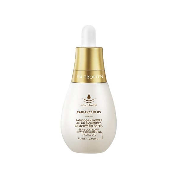 TAUTROPFEN Naturkosmetik Sea Buckthorn Face Oil (15 ml) - Balancing Face Care Oil Against Pigment Spots - For All Skin Types - with Sea Buckthorn Oil, Pomegranate Seed Oil & Vitamin C