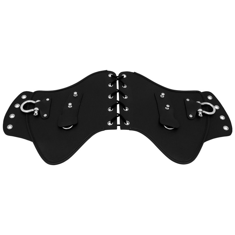 HDBUBALUS PU Leather Heat Saddle Black Shield Deflector Fits For