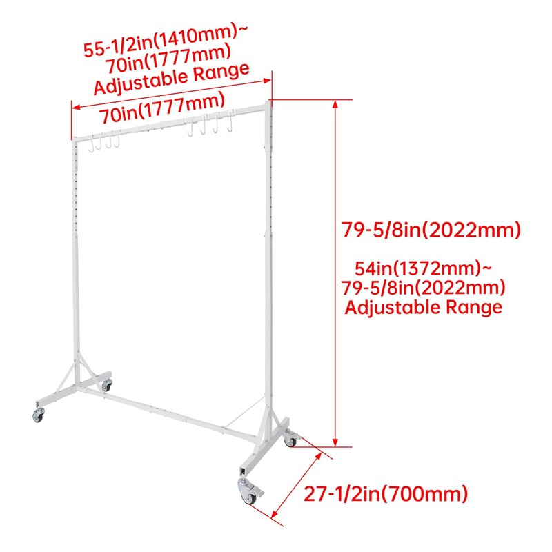 Kojem Automotive Painting Rack 5ft-7ft Height Auto Body Stand for