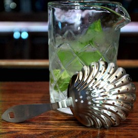 BarConic Stainless Steel Shell Julep Strainer 1 Each