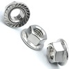 SS8® 2 x Flange Nuts Stainless Steel M10 (10mm) Hex
