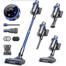 INTETURE 40Kpa Cordless Vacuum Cleaner 450W Lightweight Stick Vacuum Cleaner Rechargeable