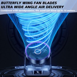 SYBOYEGE Mini Portable Fan,Battery Operated Small Powerful Personal Fan,USB Desk Fan Rechargeable is Ideal for Outdoor Camping/Stroller/Home/Office (Starry Gray)