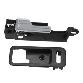 RLB-HILON Front Left Interior Door Handle with Handle Trim Bezel Compatible with Ford Fusion 2006 2007 2008 2009 2010 2011 2012 Year