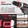 Creddux Cordless Drill Set 21v Power Drill Cordless With Battery