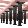 Tobeelec 12 Pcs Adjustable Height Bed Support Legs, 8.3"-14.5" Bed