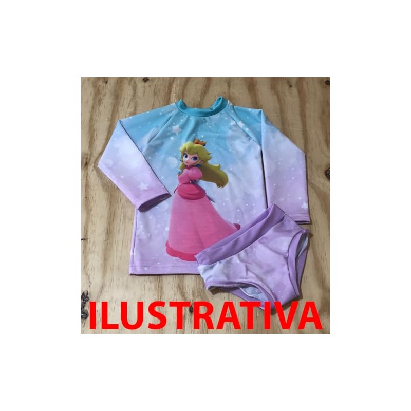 Kidzwear Traje de Baño 2 Pzas Rashgaurd UV para Niñas